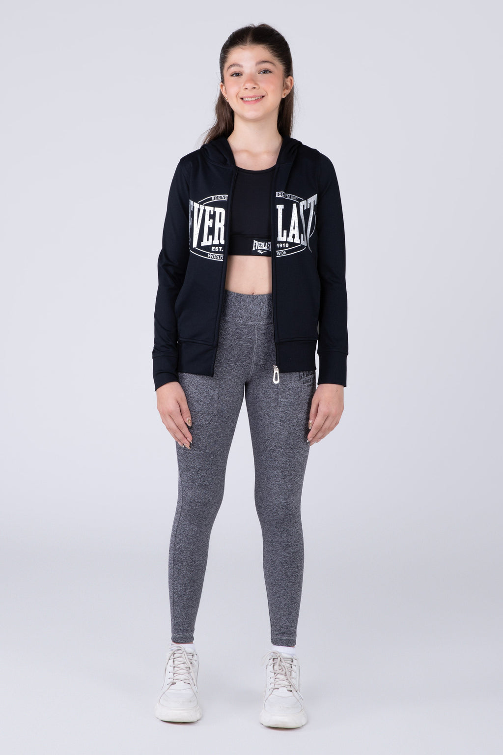 Chaqueta Basic Two Niña Negro Everlast
