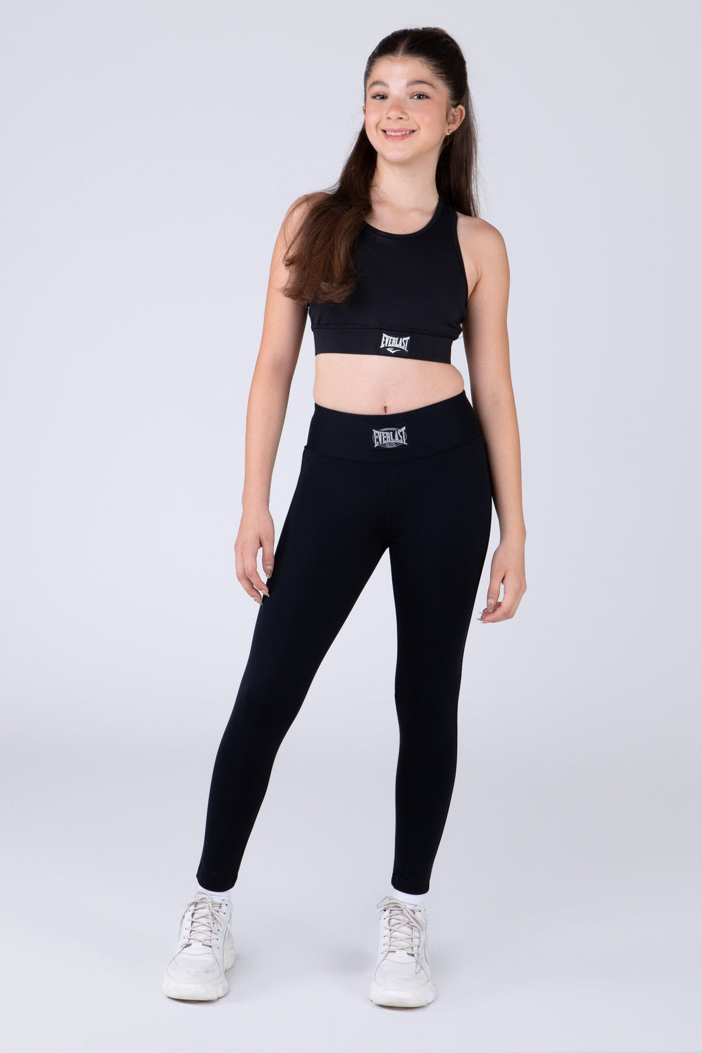 Legging Long Basic Two Niña Negro Everlast