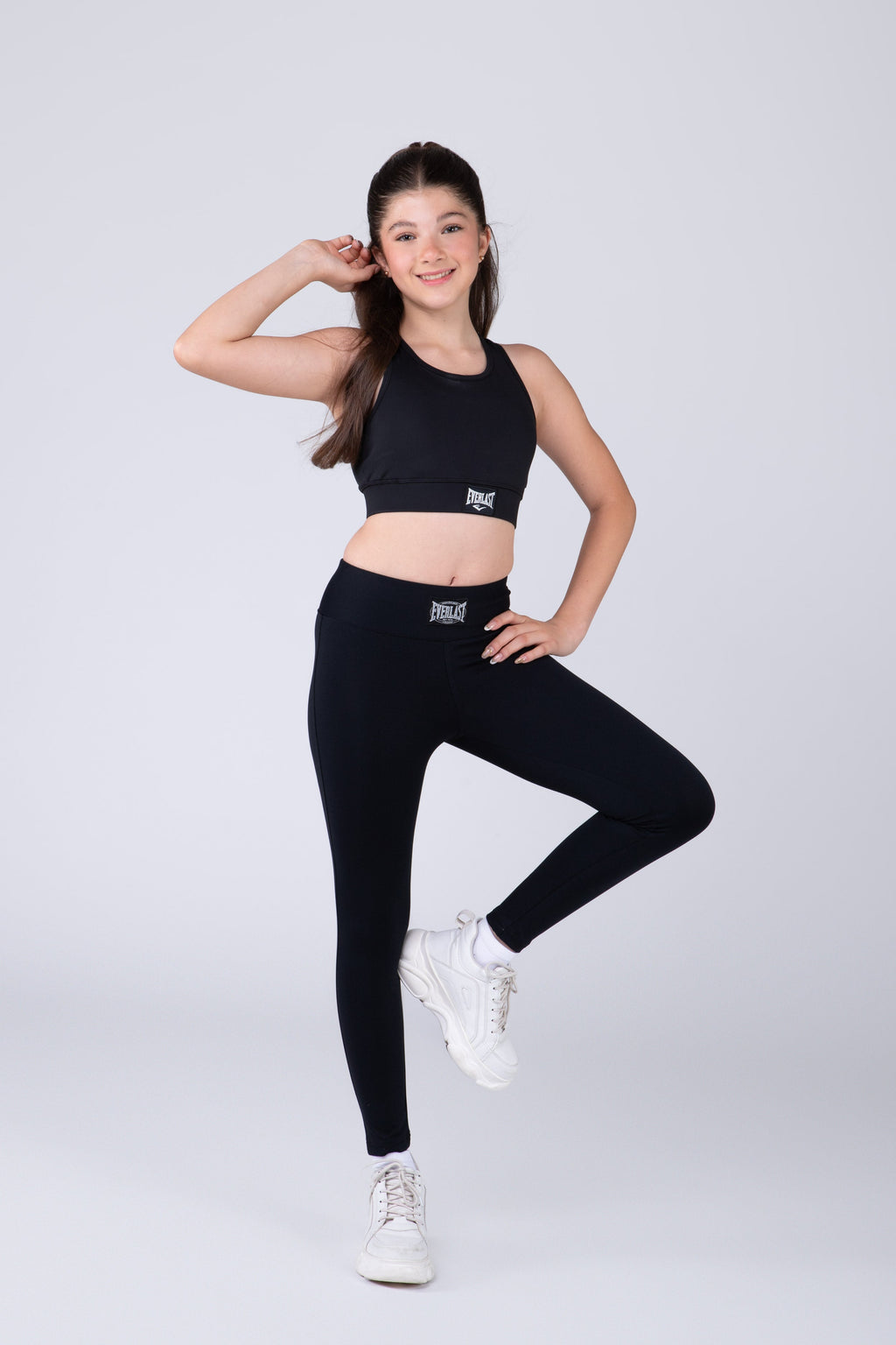 Legging Long Basic Two Niña Negro Everlast