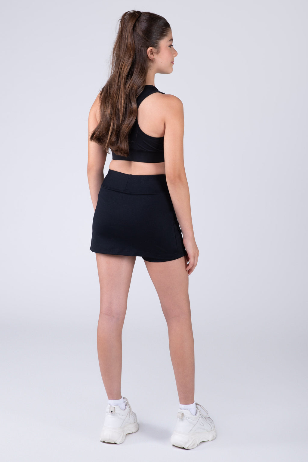 Falda Basic Two Niña Negro Everlast