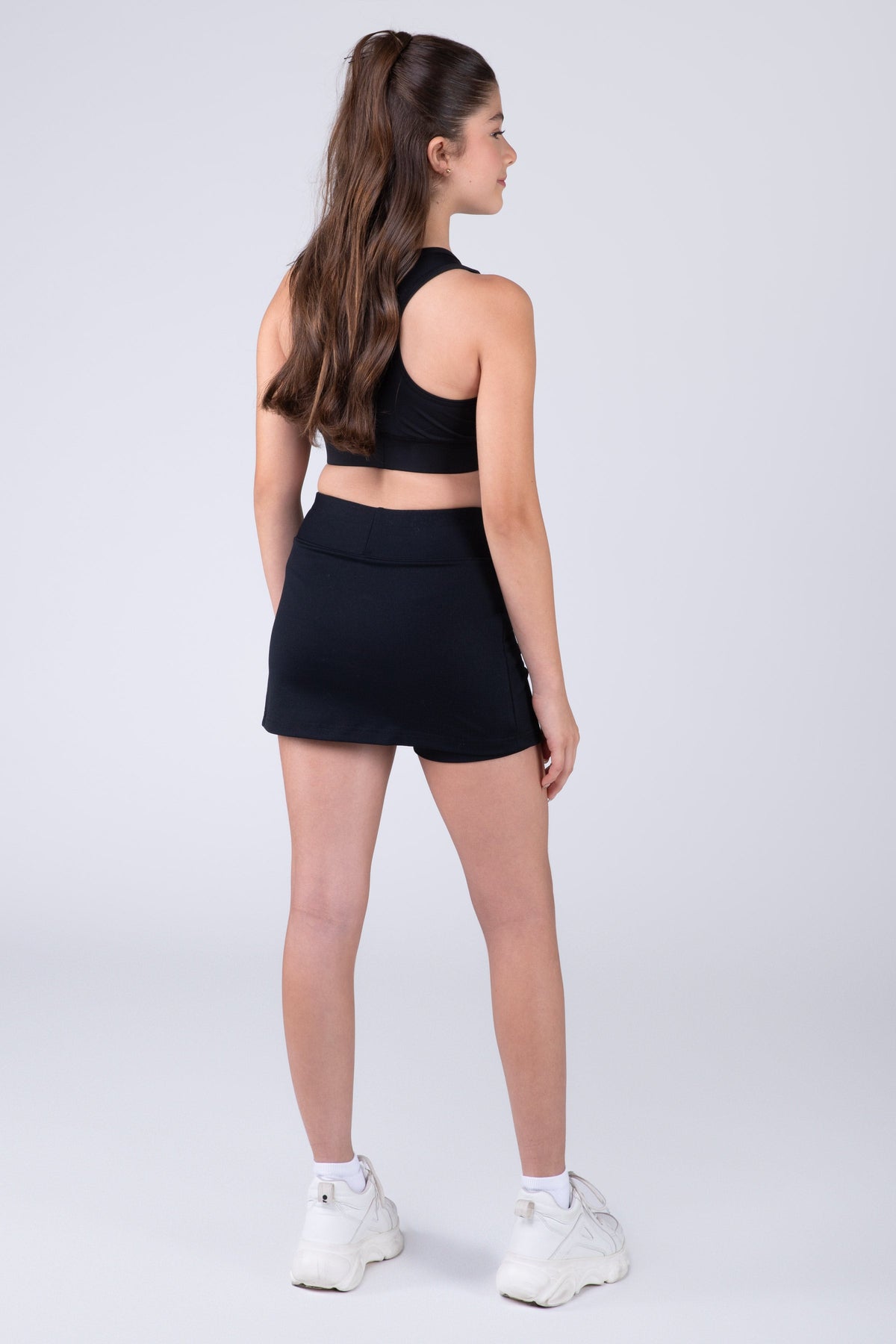 Falda Basic Two Niña Negro Everlast