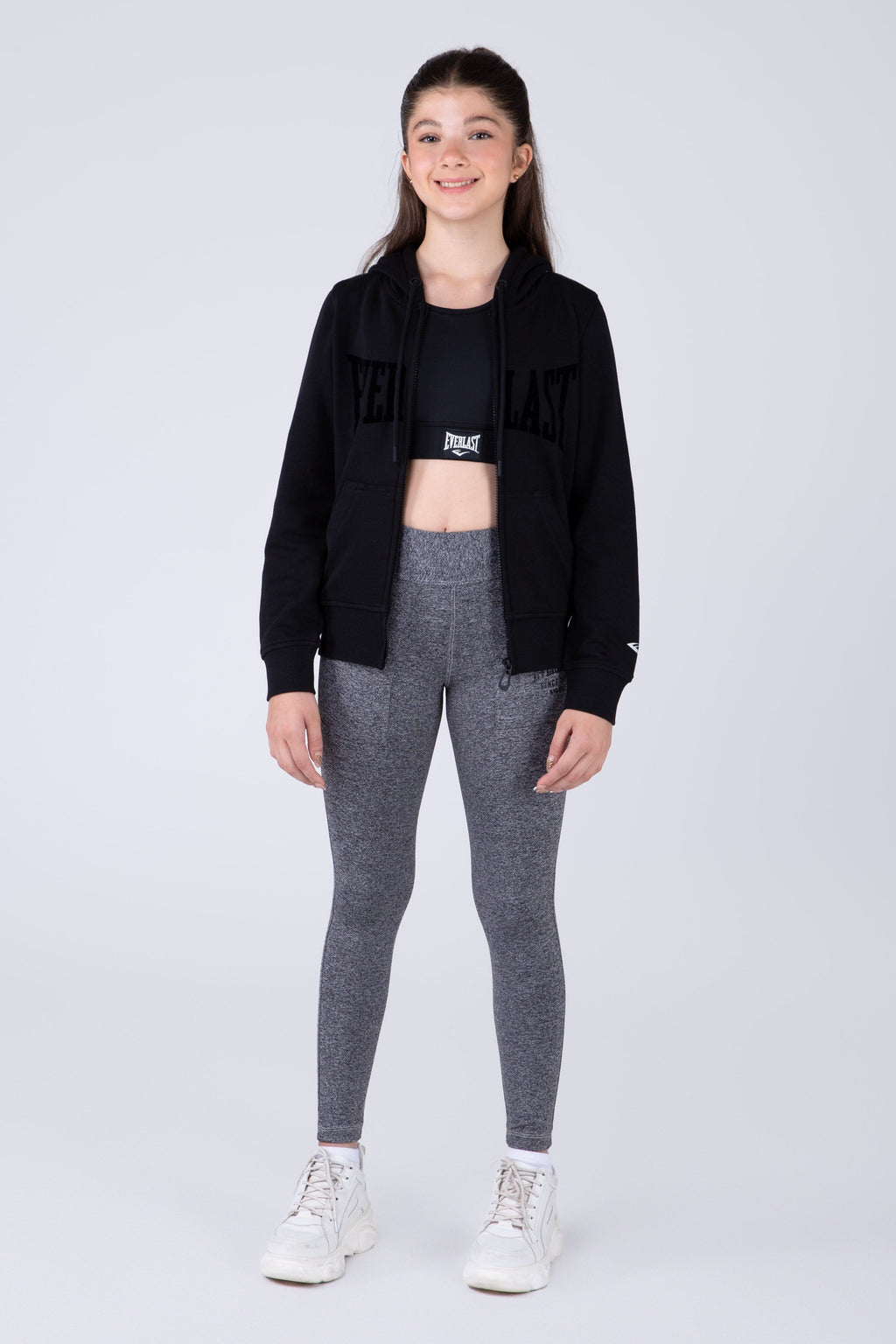 Chaqueta Basic Heart Niña Negro Everlast