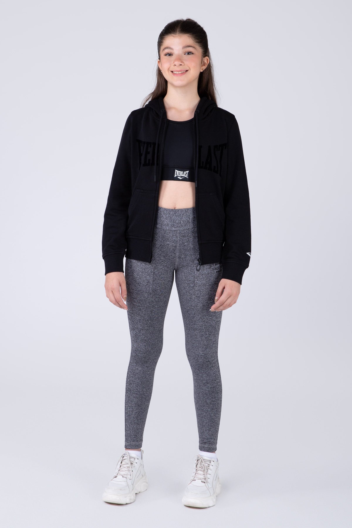 Chaqueta Basic Heart Niña Negro Everlast