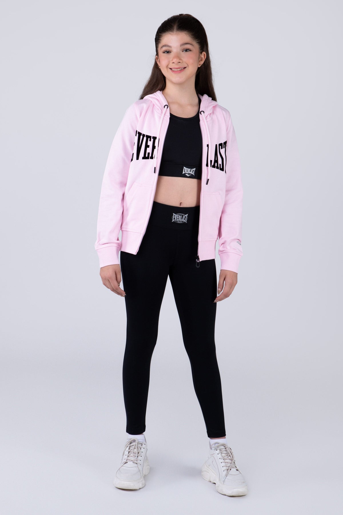 Chaqueta Basic Heart Niña Rosado Everlast