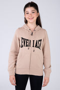 Chaqueta Basic Heart Niña Beige Everlast