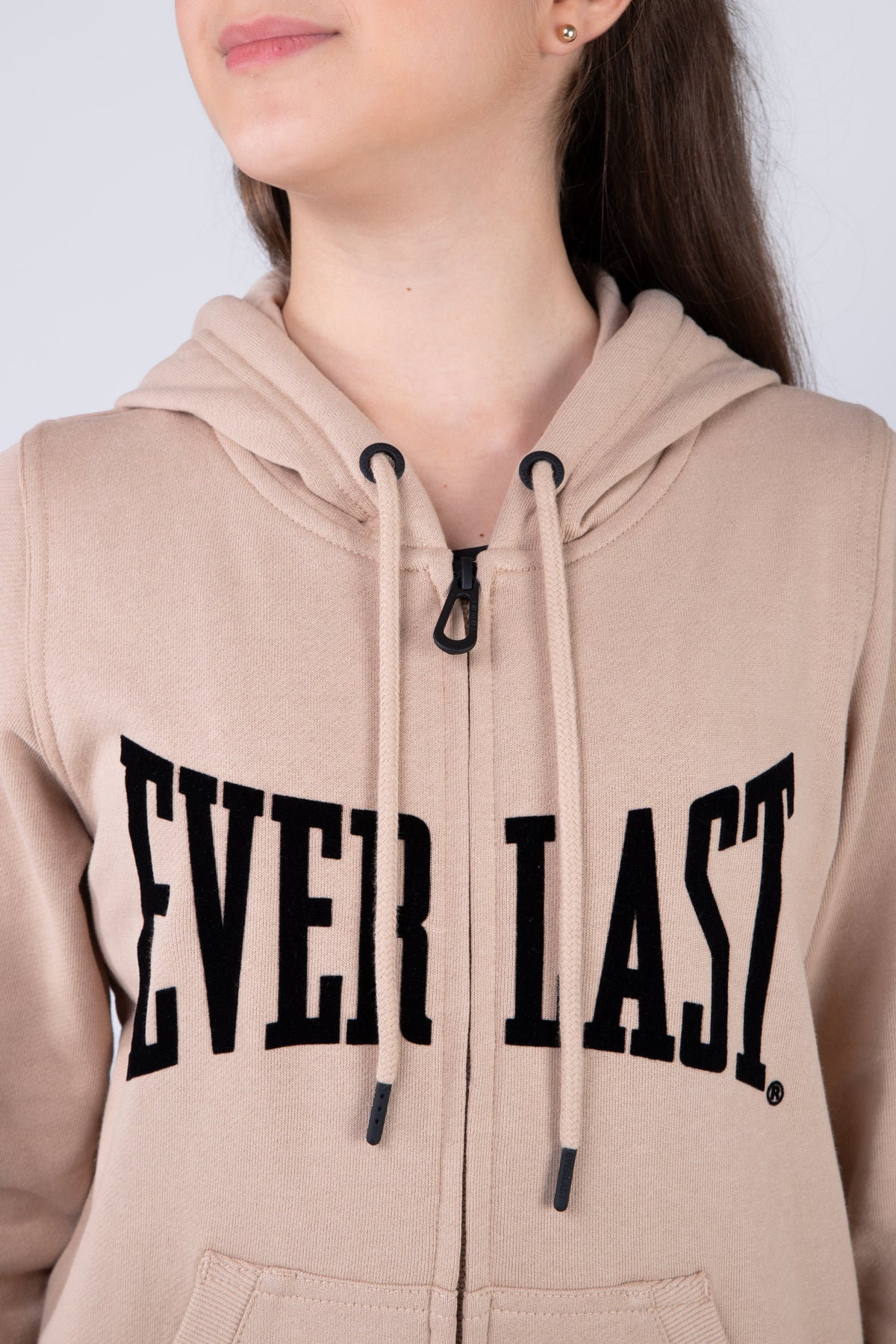 Chaqueta Basic Heart Niña Beige Everlast