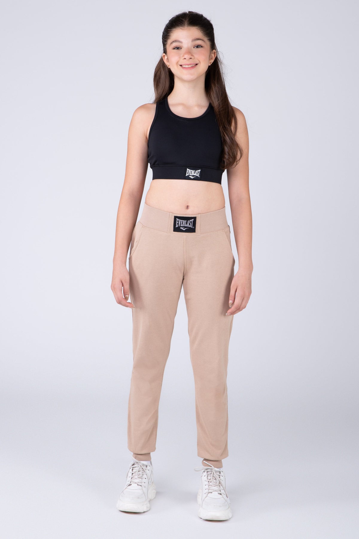 Jogger Basic Heart Niña Beige Everlast