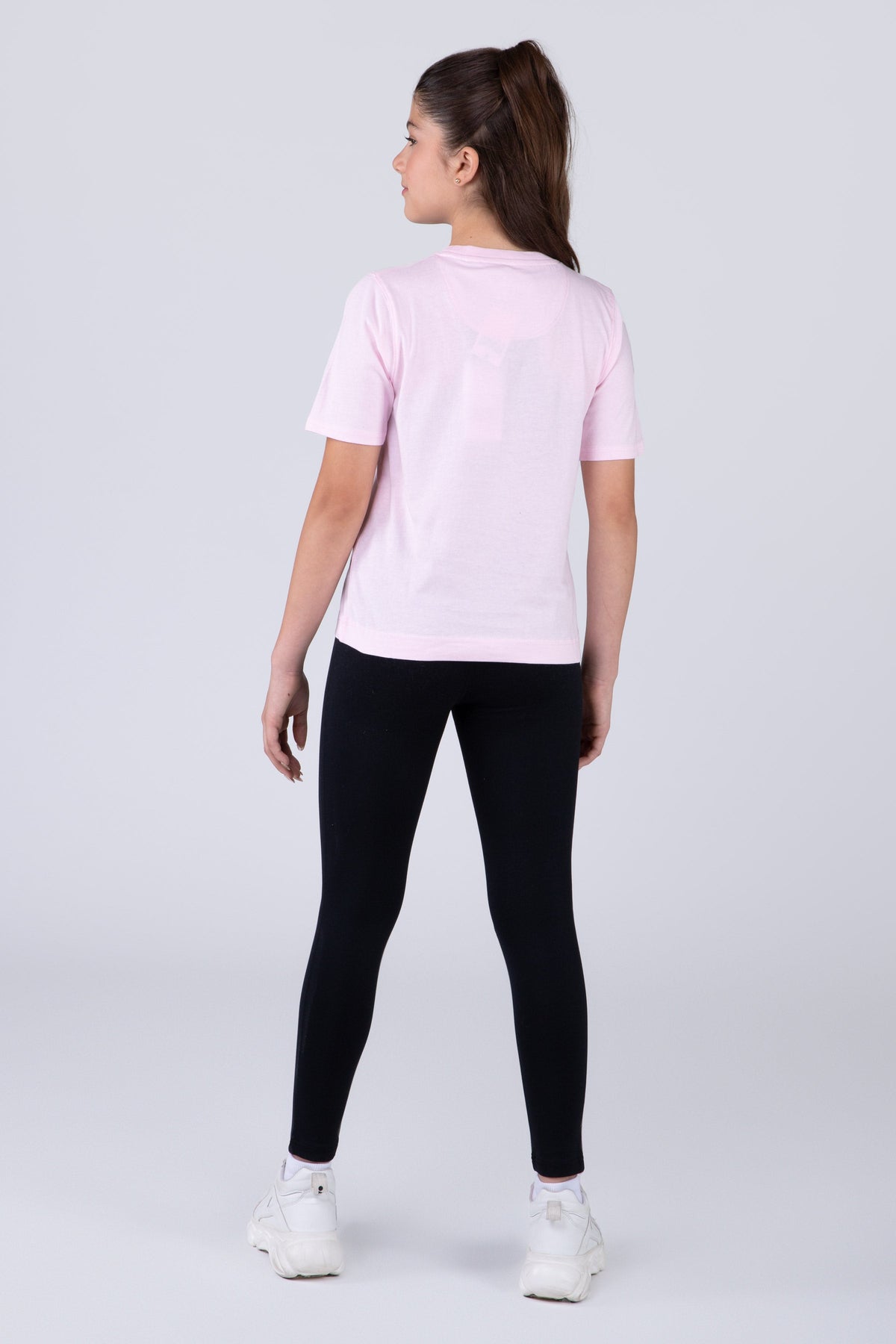 Polera Manga Corta Basic Heart Niña Rosado Everlast
