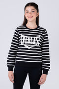 Poleron Crew Neck Millennium Niña Negro Everlast
