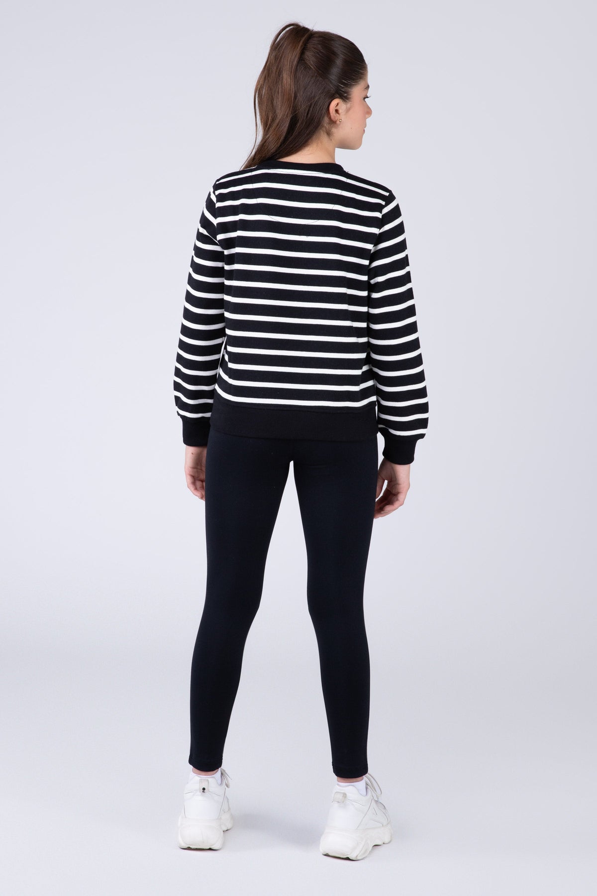 Poleron Crew Neck Millennium Niña Negro Everlast