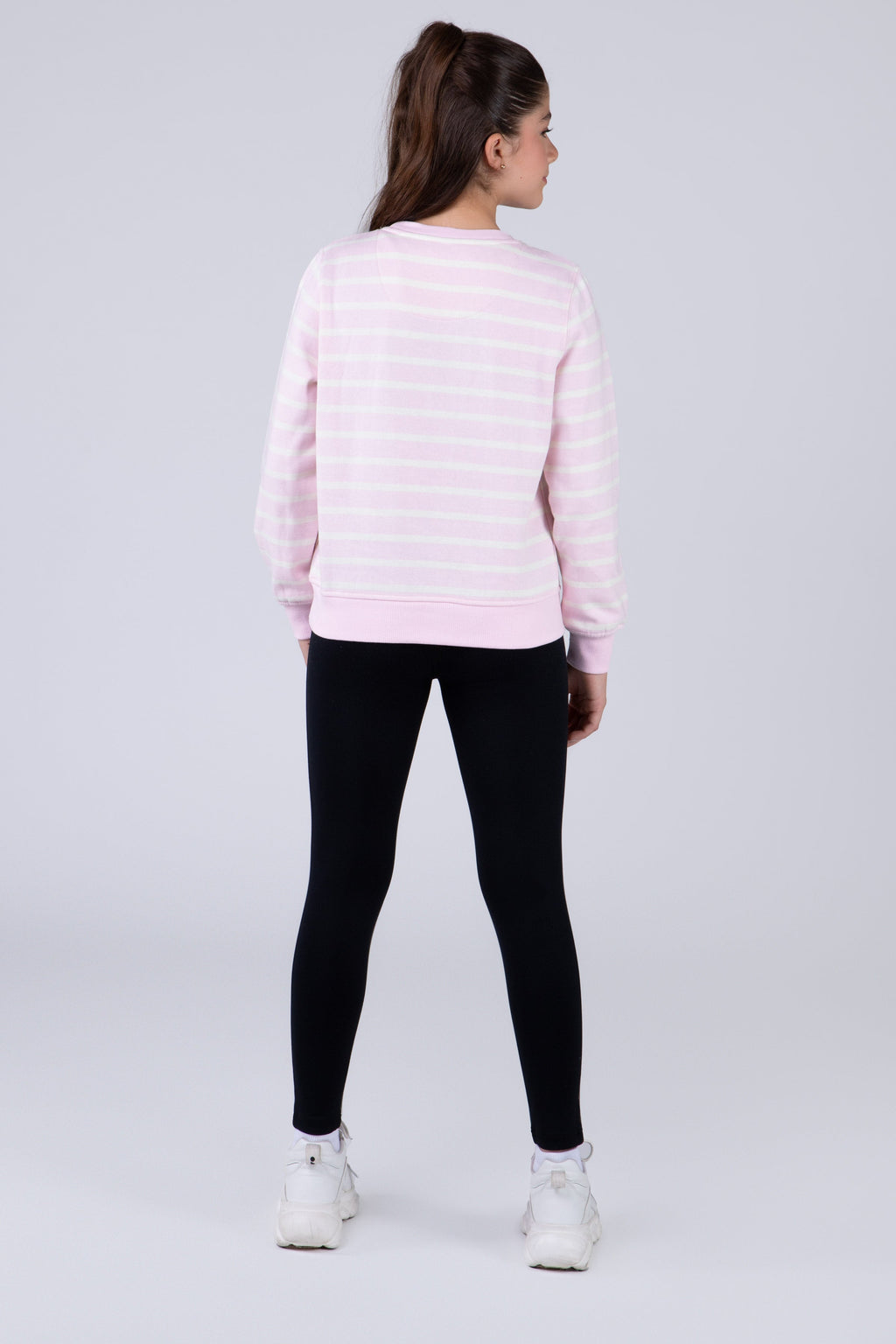 Poleron Crew Neck Millennium Niña Rosado Everlast