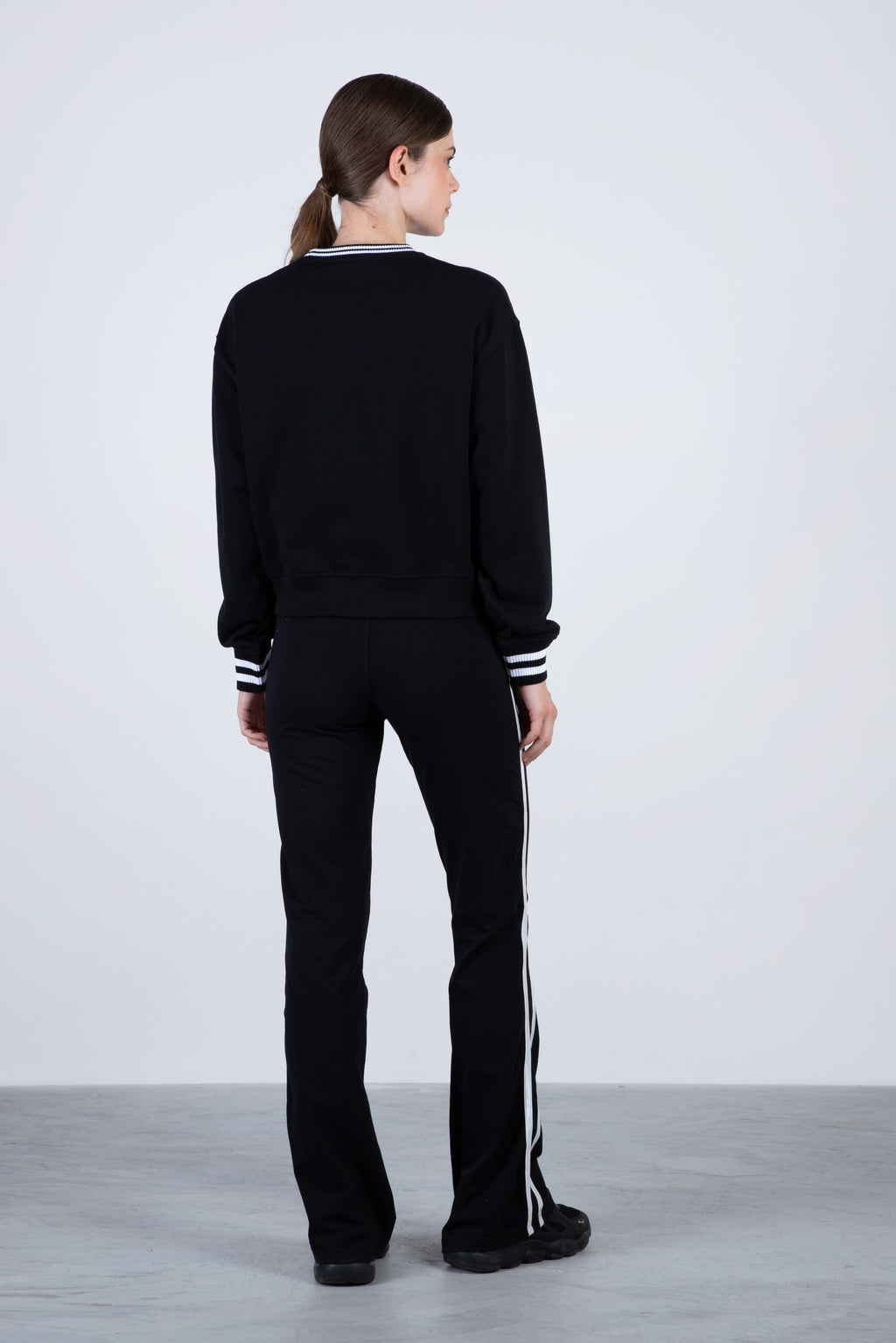 Poleron Crew Neck Down Negro Everlast