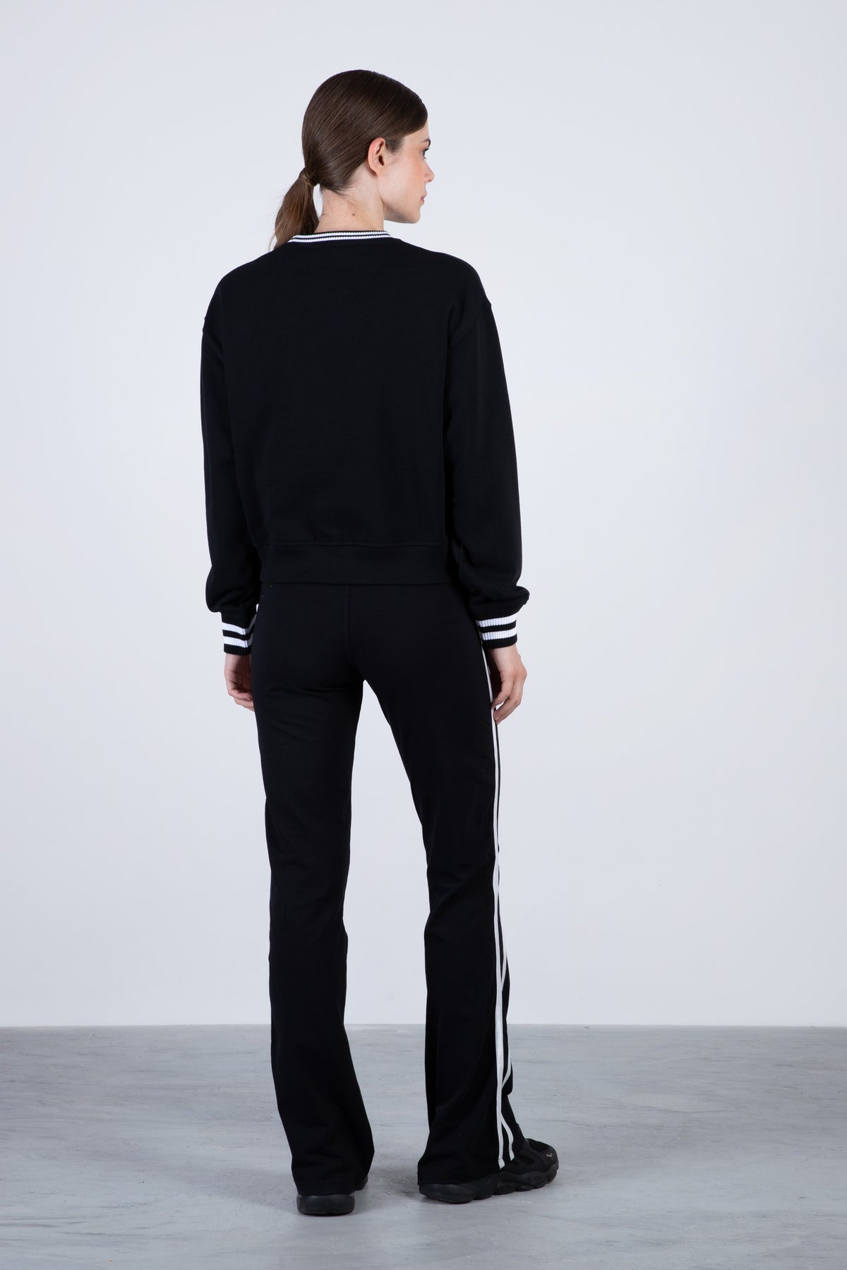 Poleron Crew Neck Down Negro Everlast