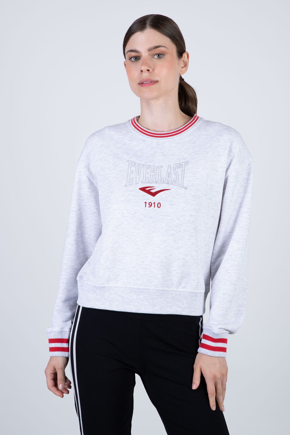 Poleron Crew Neck Down Gris Everlast