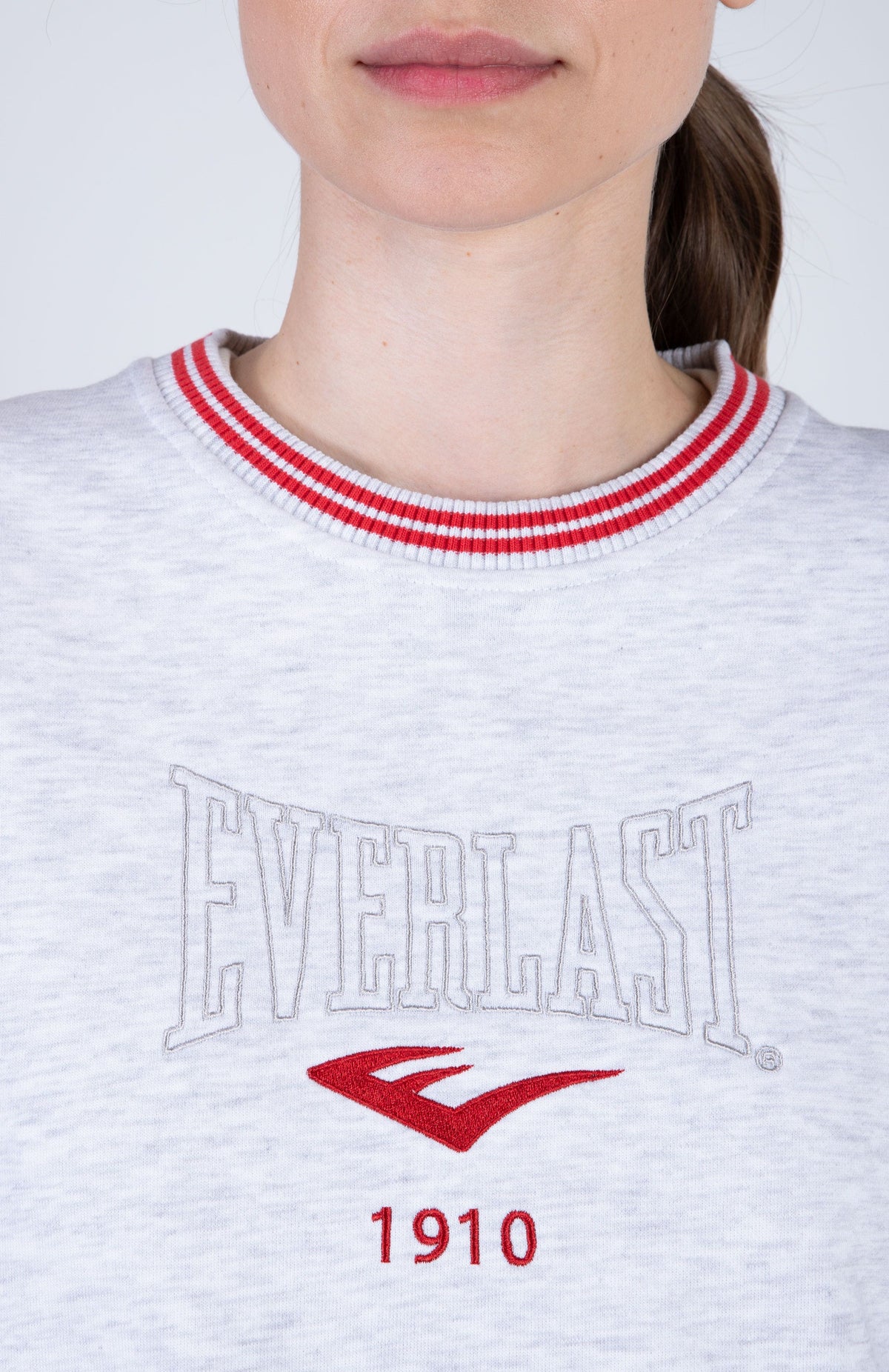 Poleron Crew Neck Down Gris Everlast