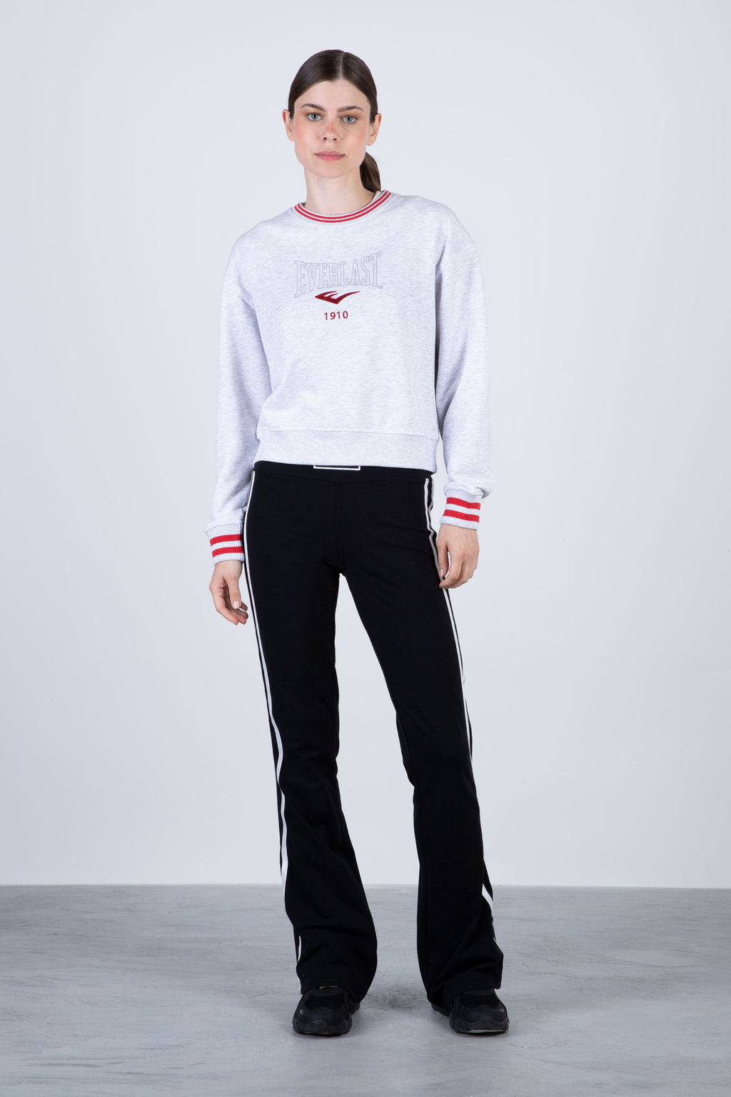 Poleron Crew Neck Down Gris Everlast