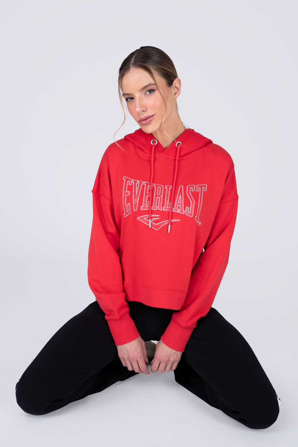 Poleron Hood Bring Rojo Everlast