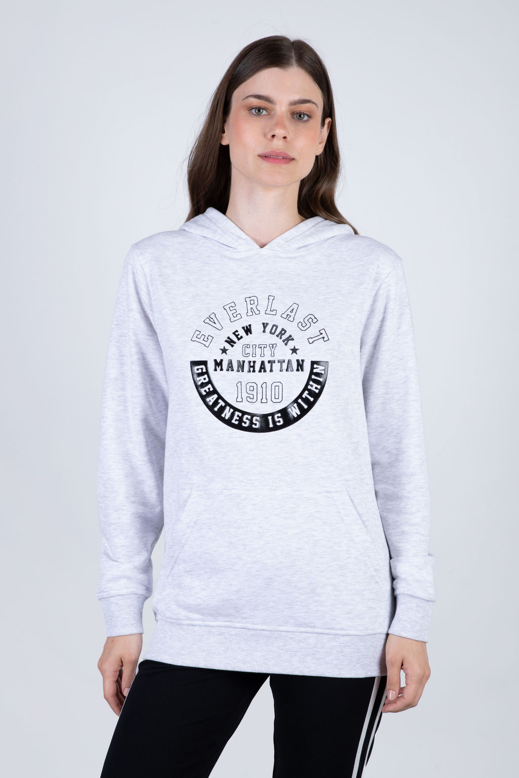 Poleron Hood Lexington Gris Everlast
