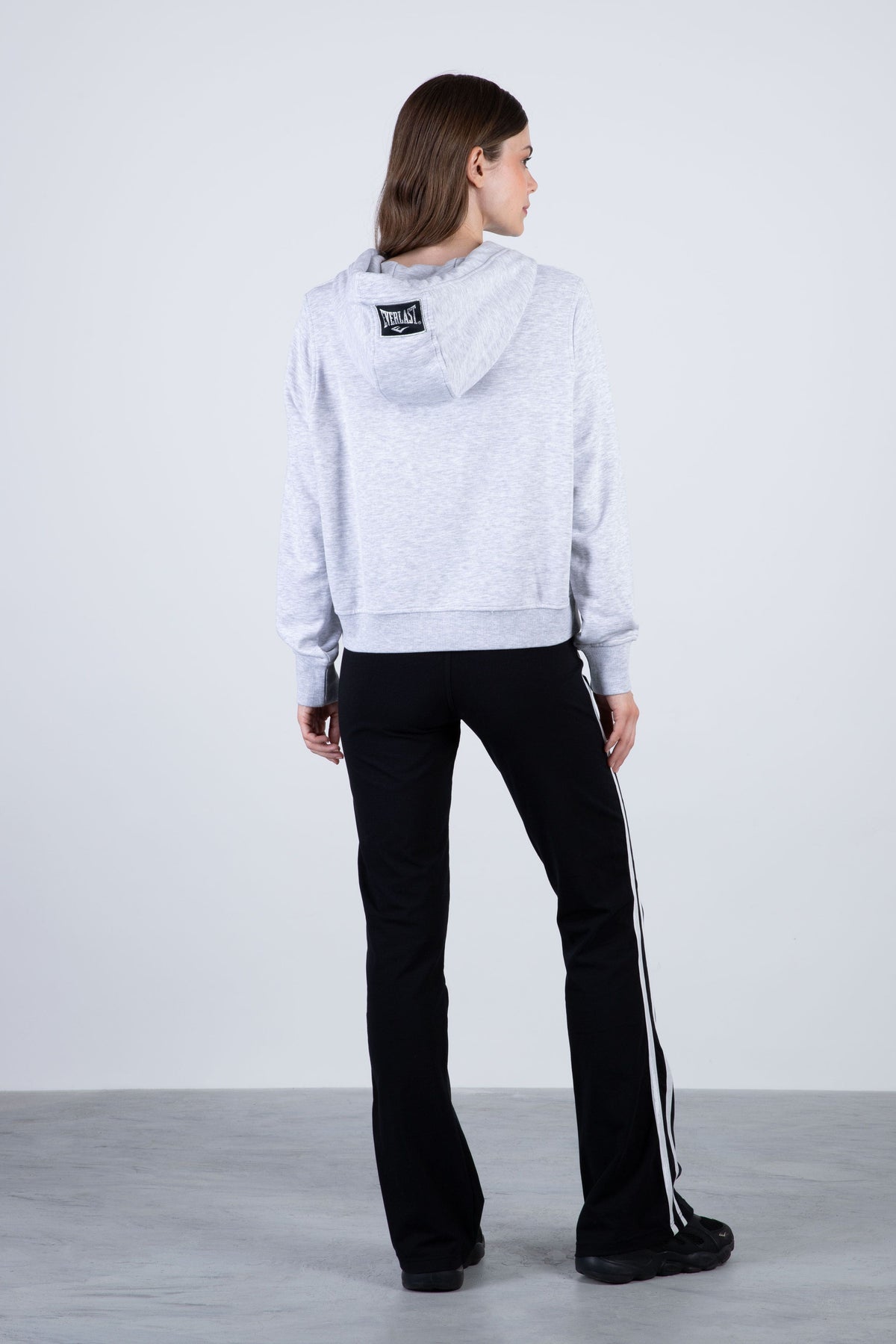Poleron Hood Cranberry Gris Everlast