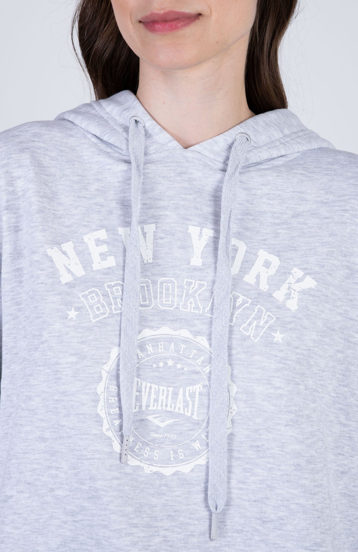 Poleron Hood Cranberry Gris Everlast