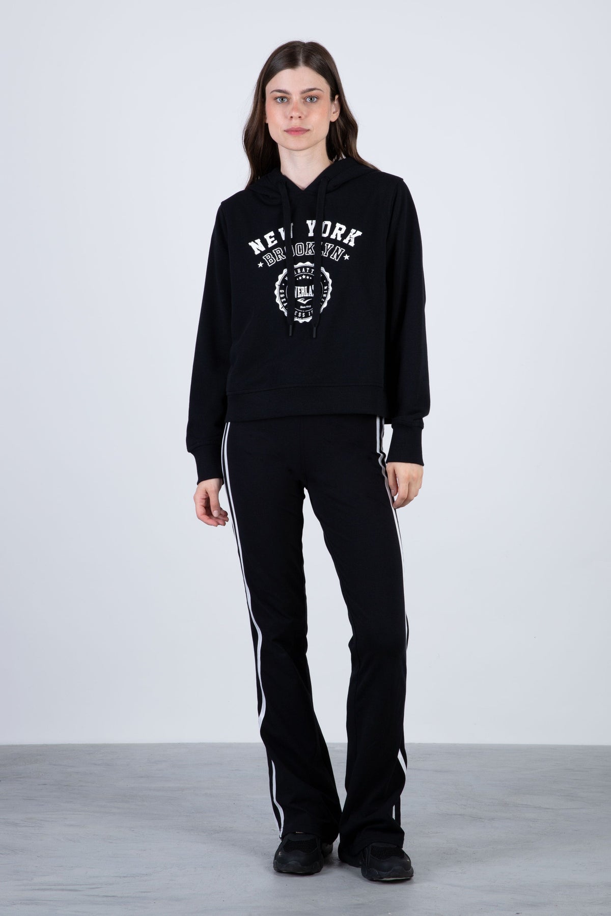 Poleron Hood Cranberry Negro Everlast