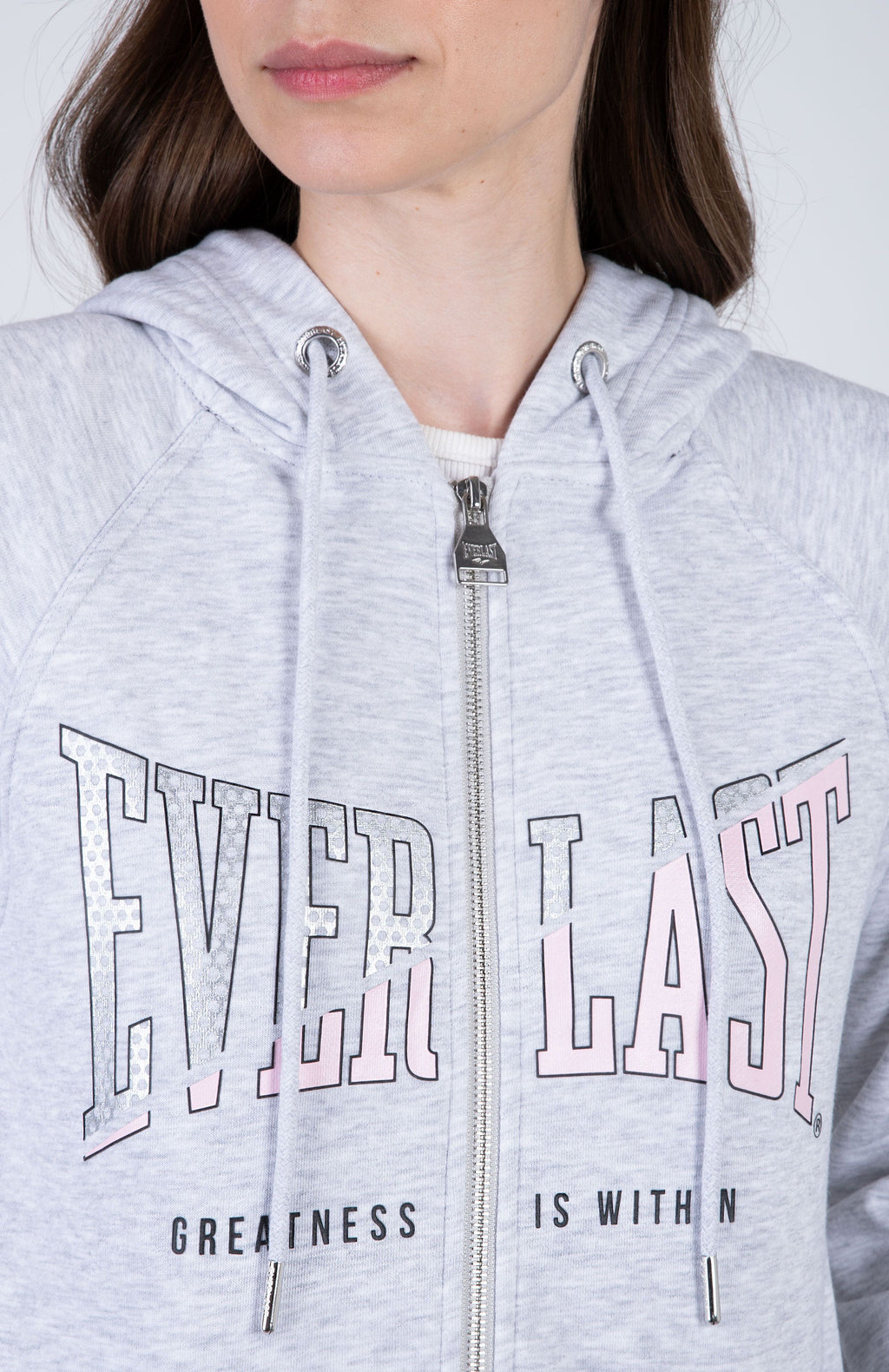 Chaqueta Bedford Gris/Rosado Everlast