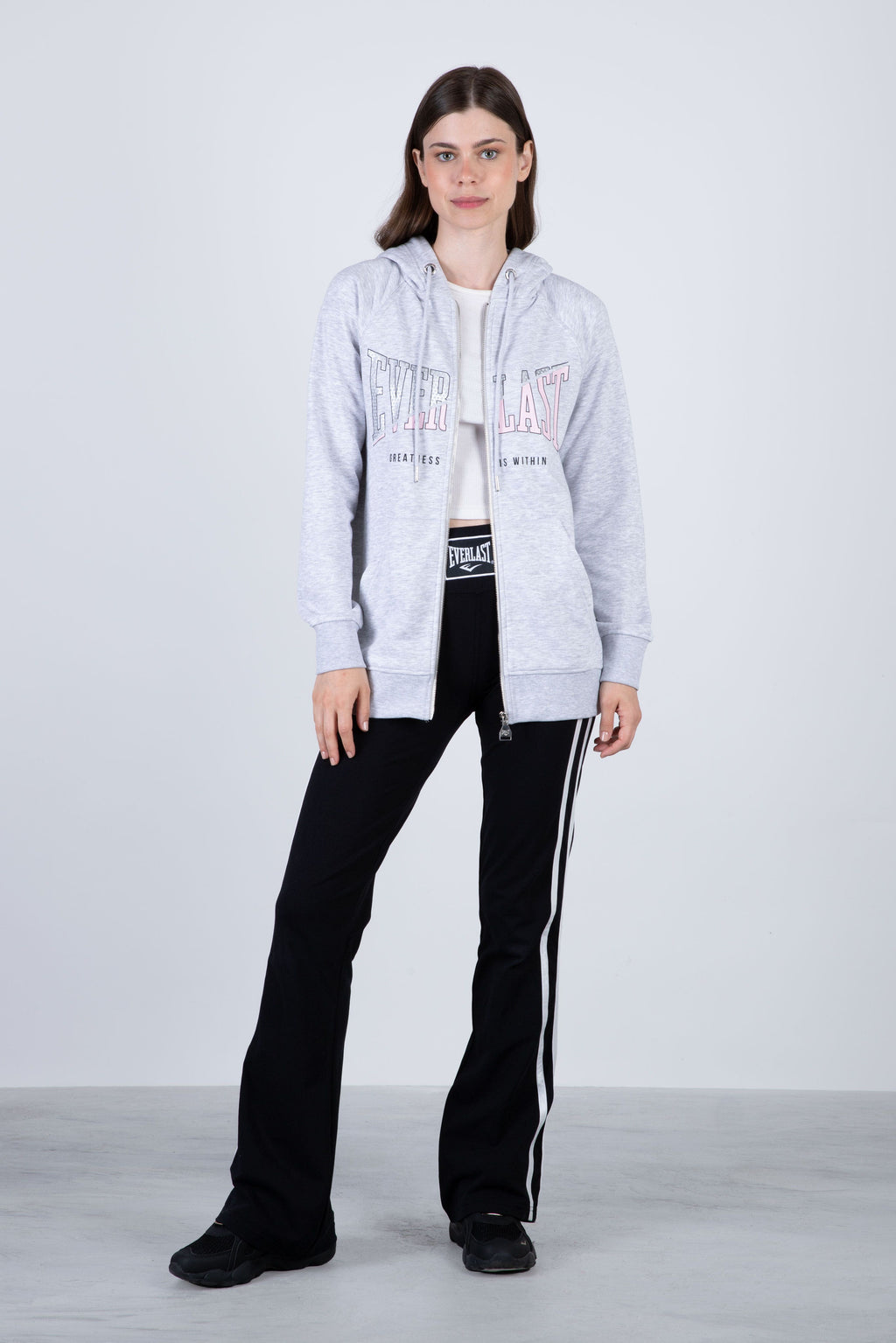 Chaqueta Bedford Gris/Rosado Everlast