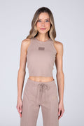 Polera Sin Manga Waffle Beige Everlast