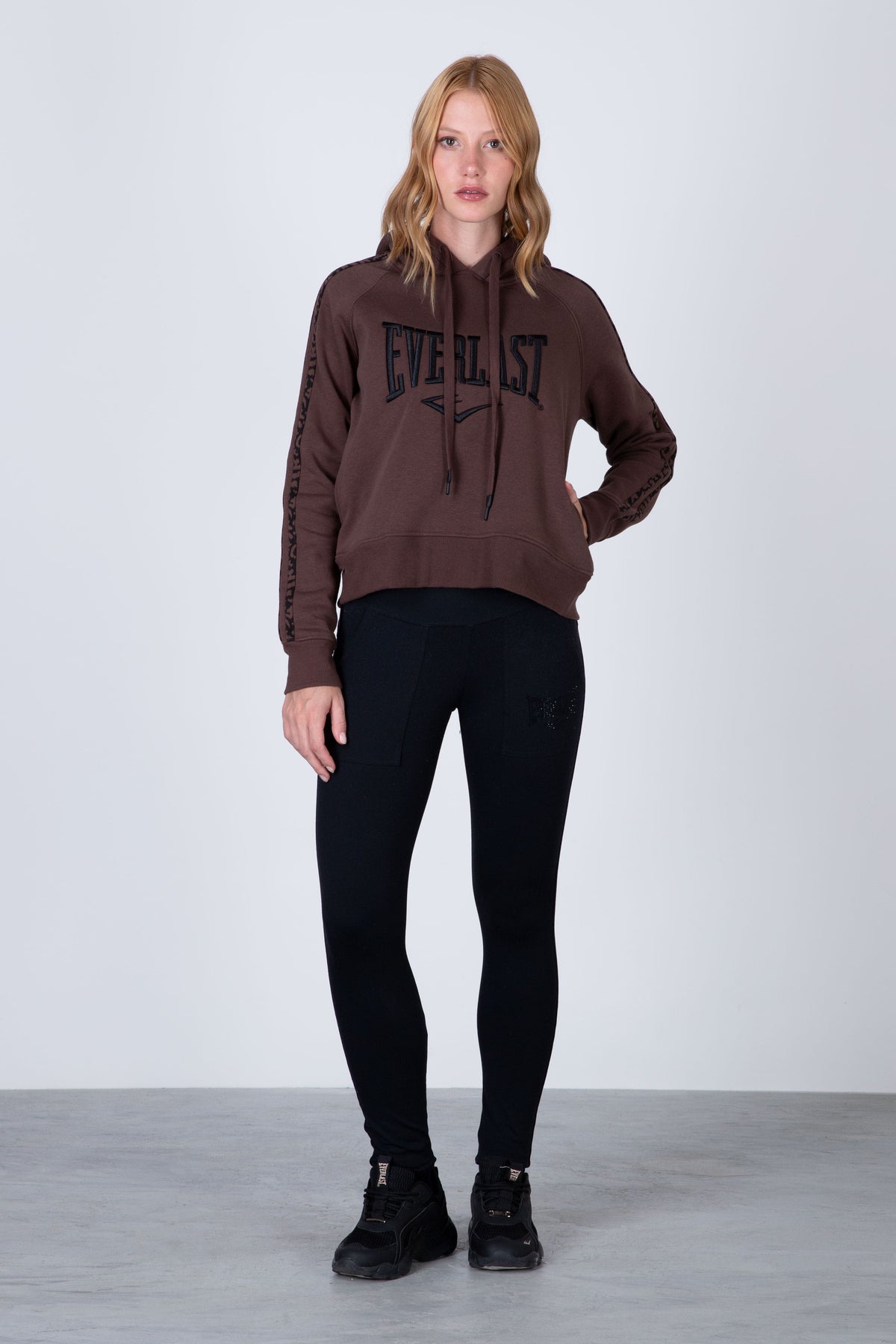 Poleron Hood Alba Café Everlast
