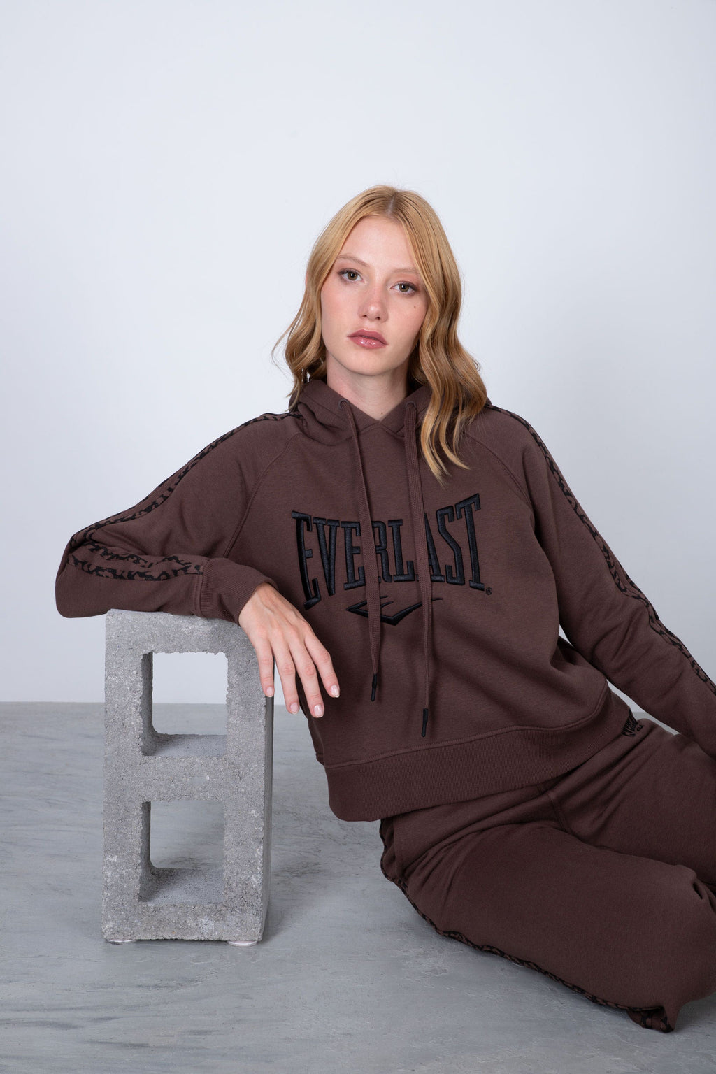 Poleron Hood Alba Café Everlast