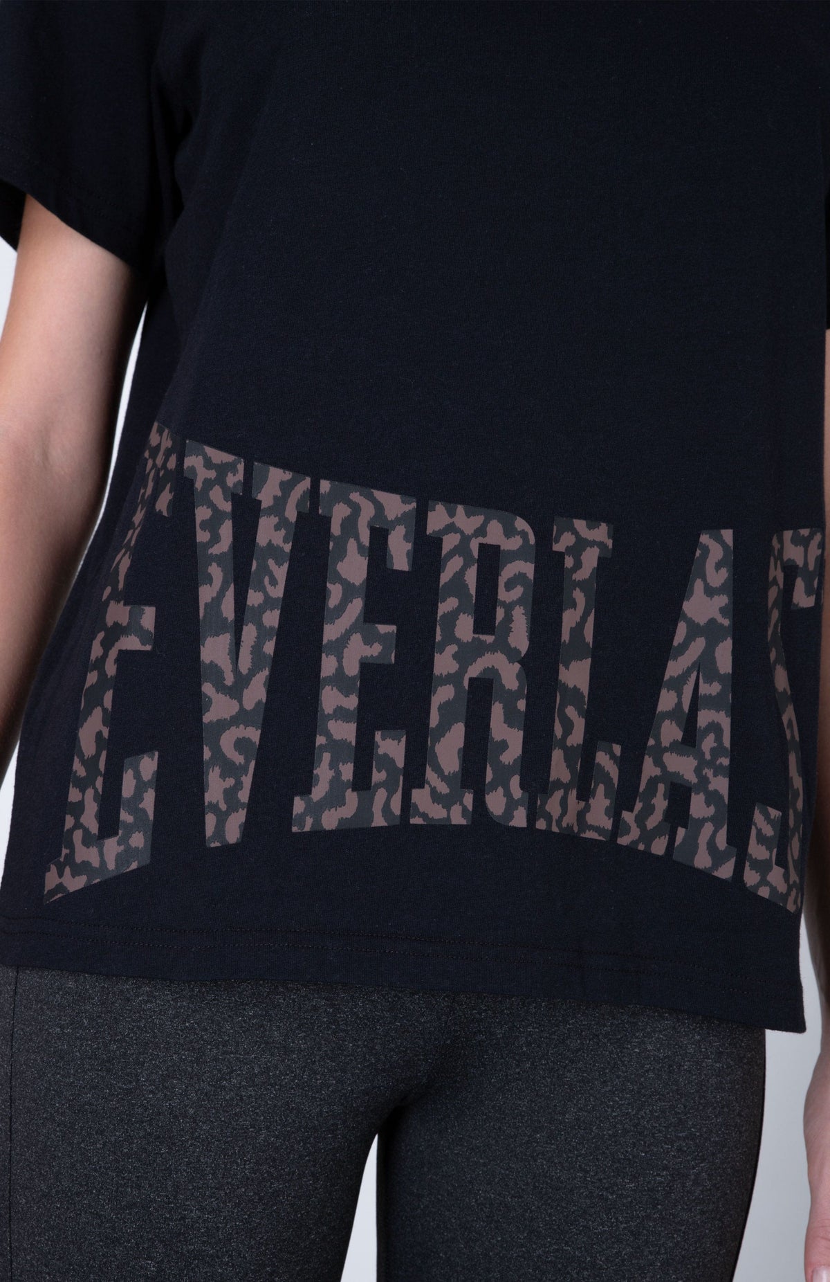 Polera Manga Corta Alba Negro Everlast