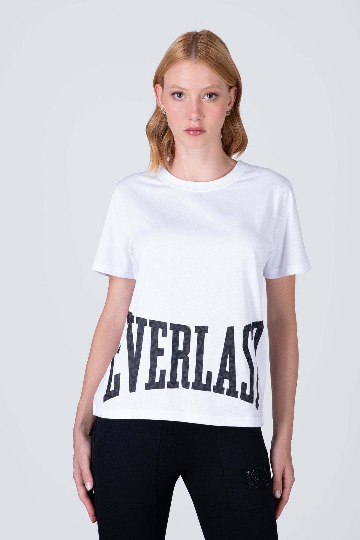 Polera Manga Corta Alba Blanco Everlast