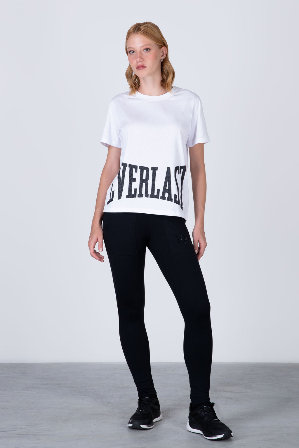 Polera Manga Corta Alba Blanco Everlast