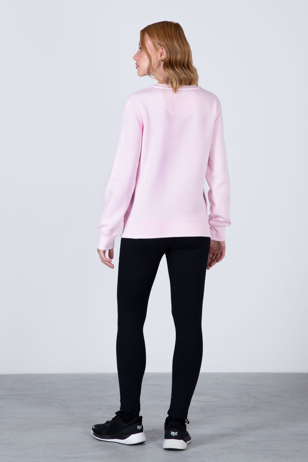 Poleron Crew Neck Aqua Rosado Everlast