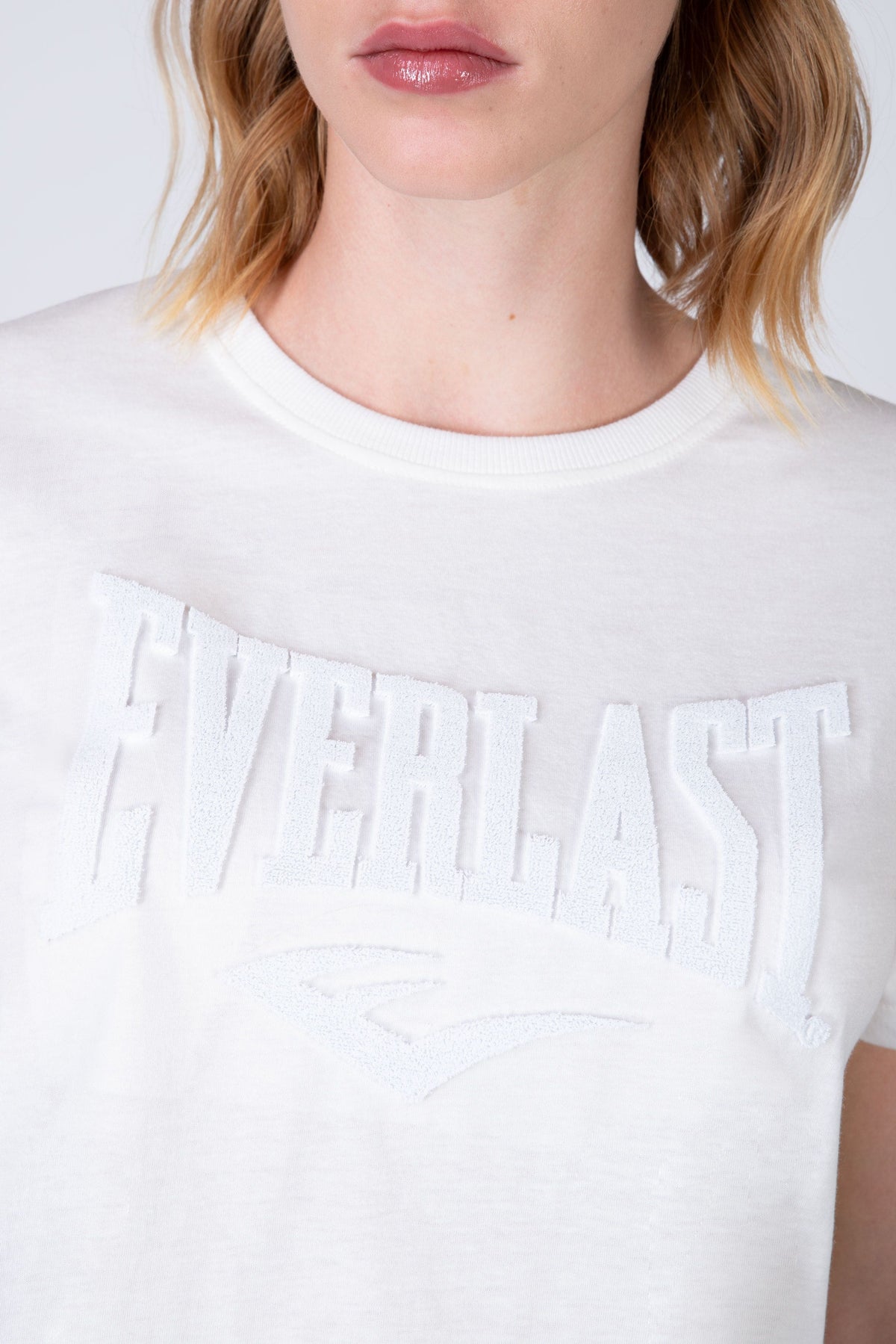 Polera Manga Corta Aqua Blanco Everlast