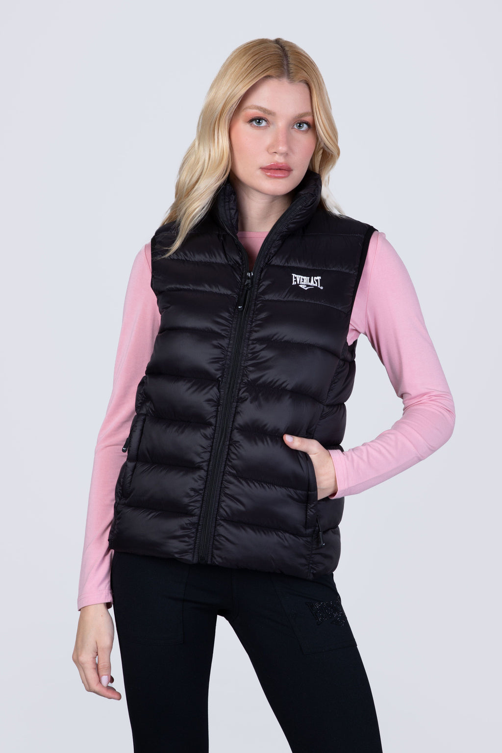 Parka Sin Manga Puff Negro Everlast