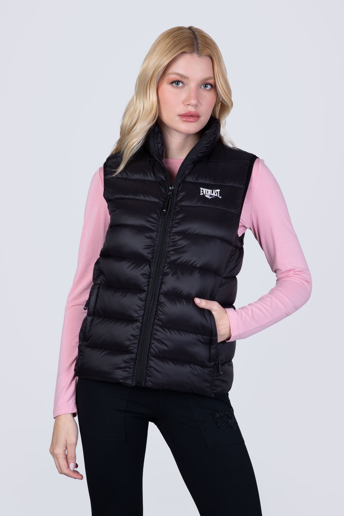 Parka Sin Manga Puff Negro Everlast