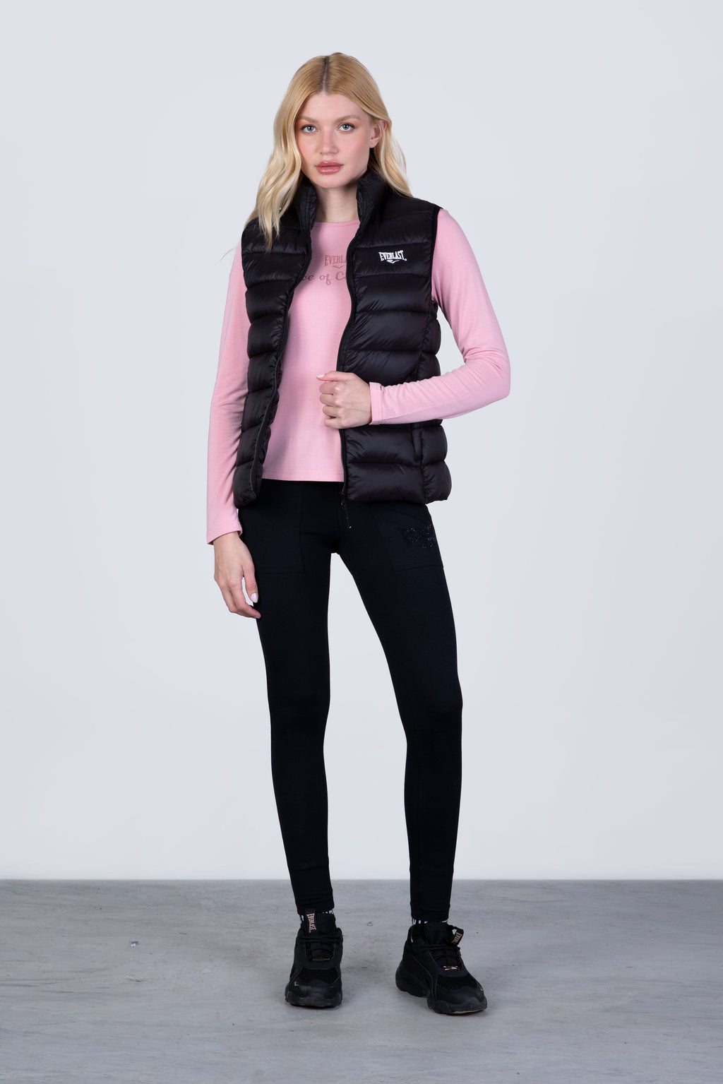 Parka Sin Manga Puff Negro Everlast