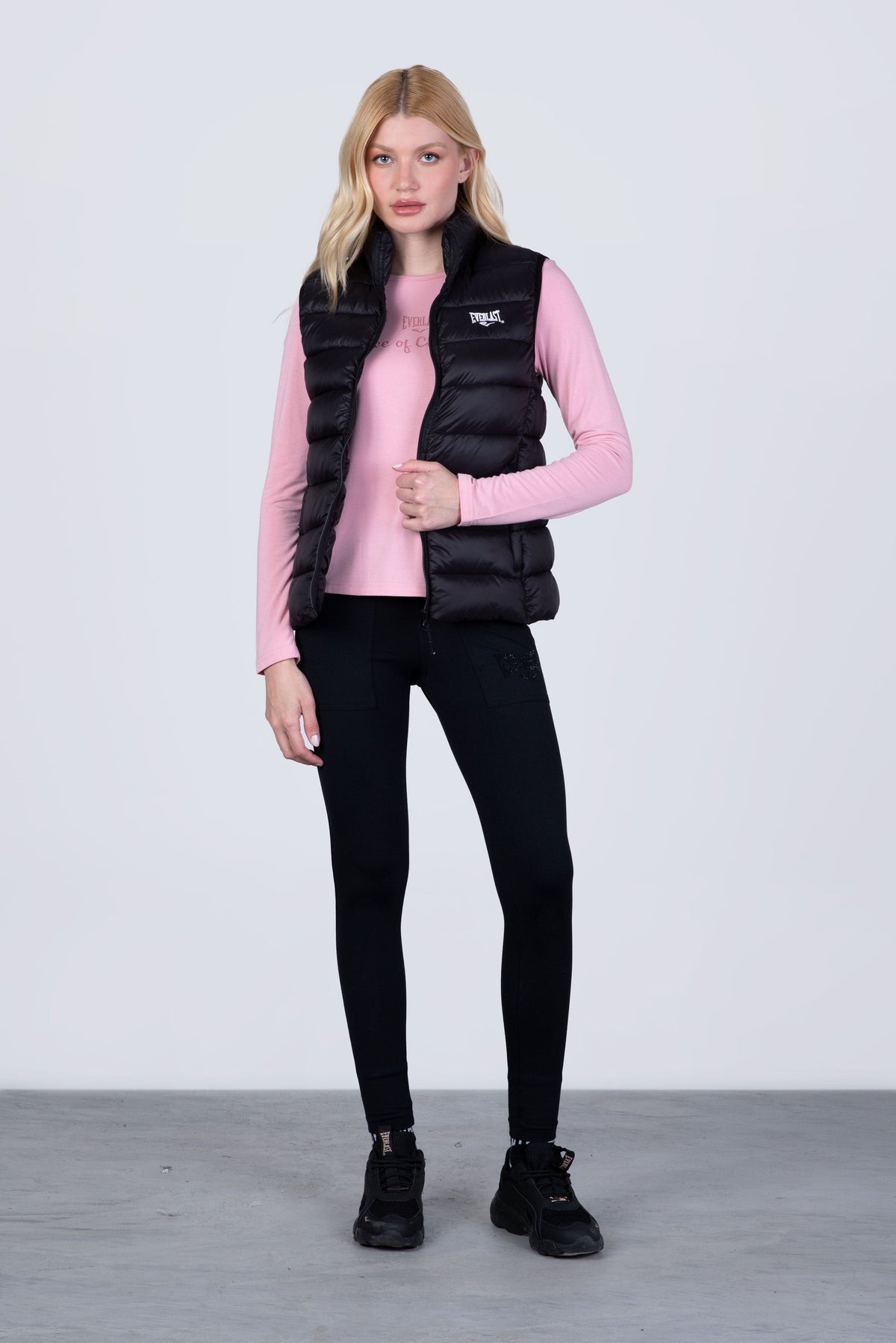 Parka Sin Manga Puff Negro Everlast