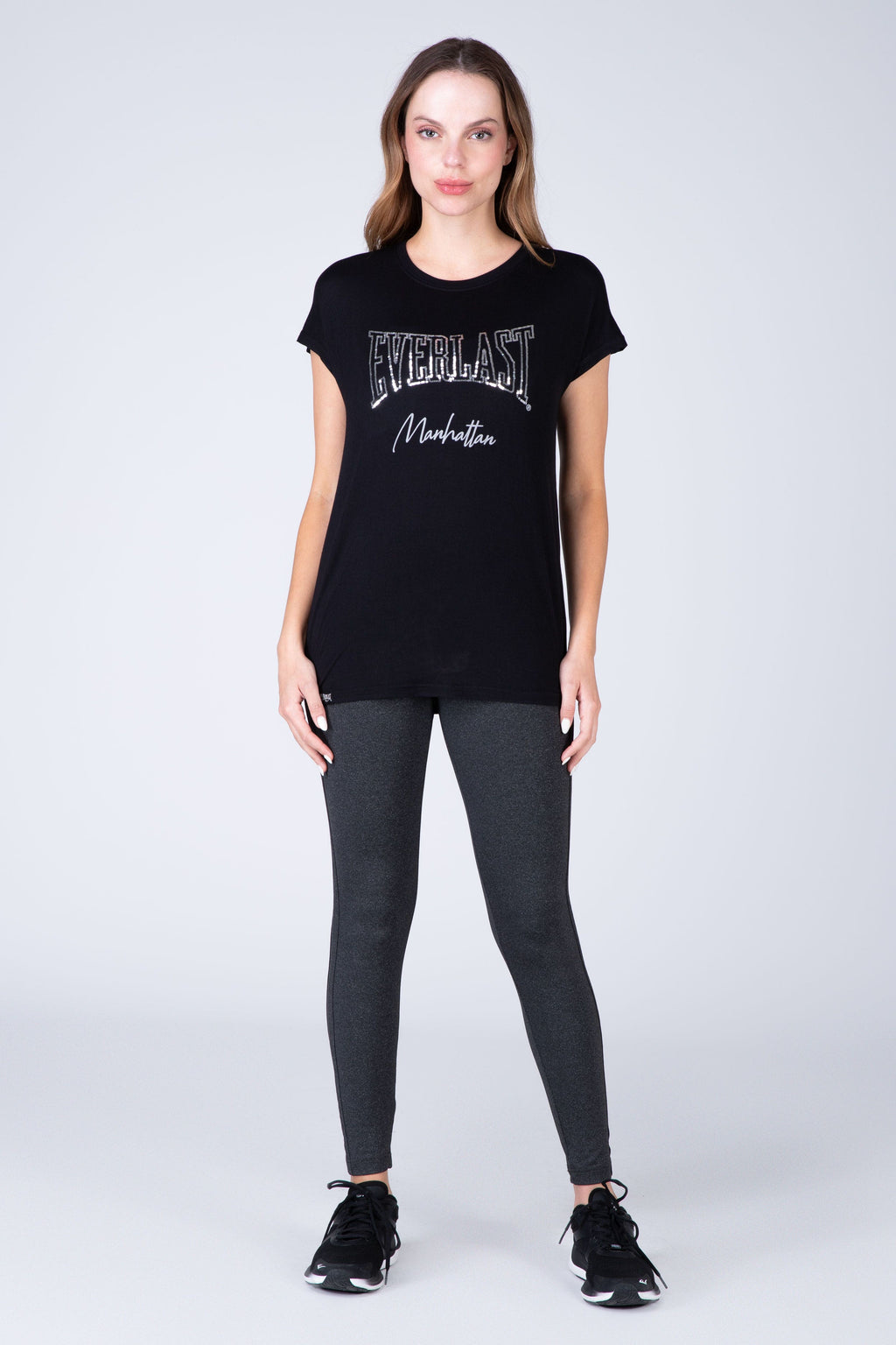Polera Manga Corta Power Negro Everlast