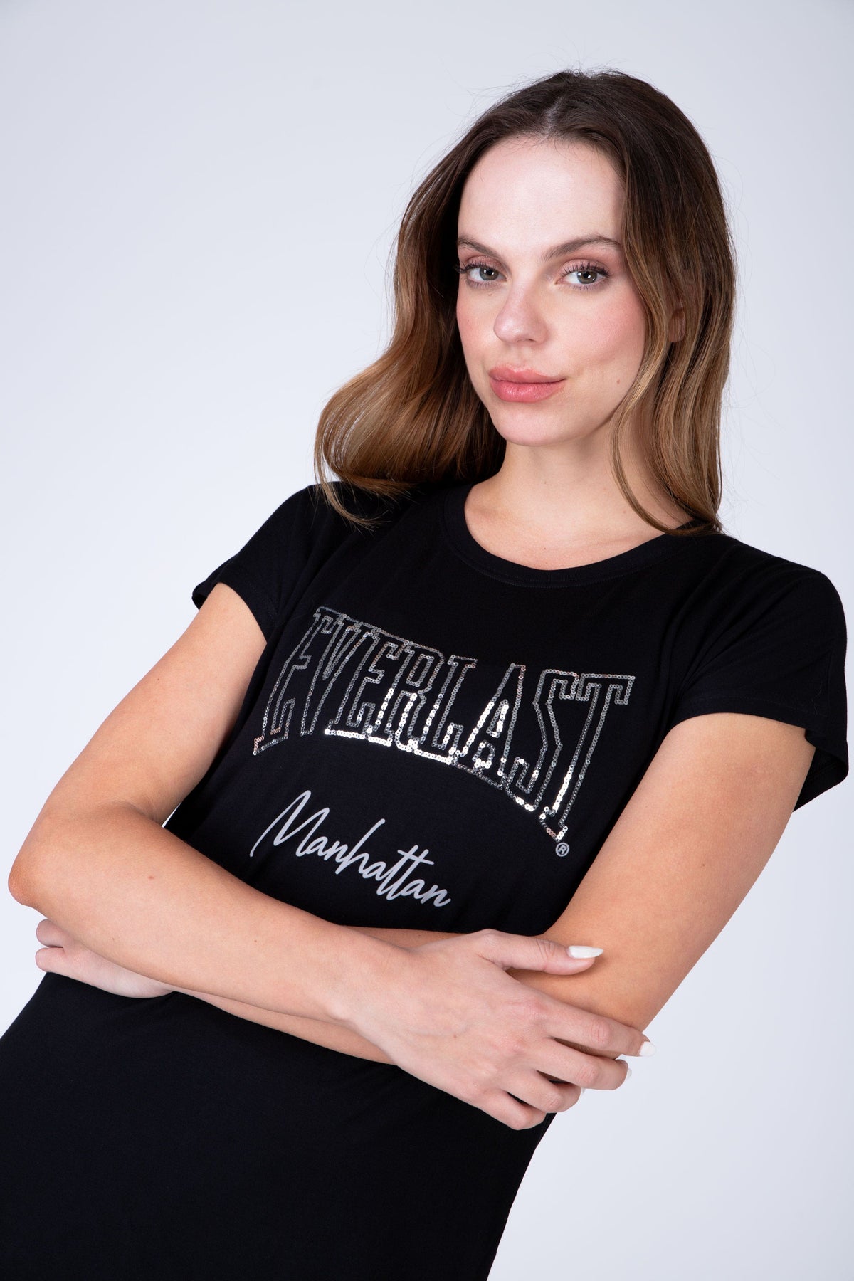 Polera Manga Corta Power Negro Everlast