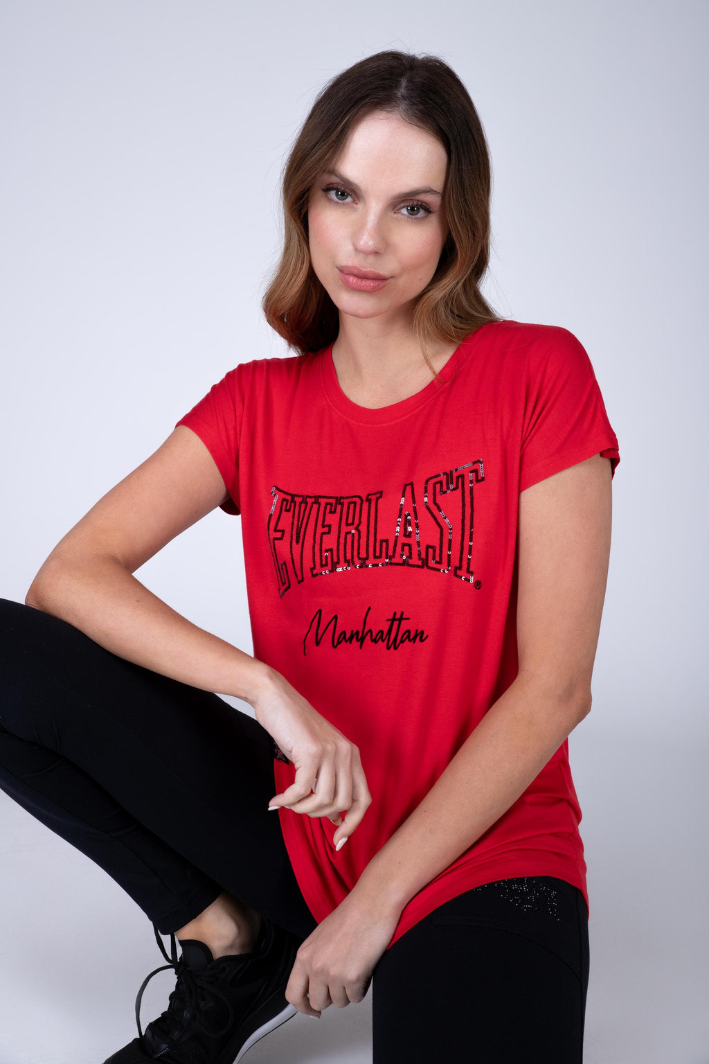 Polera Manga Corta Power Rojo Everlast