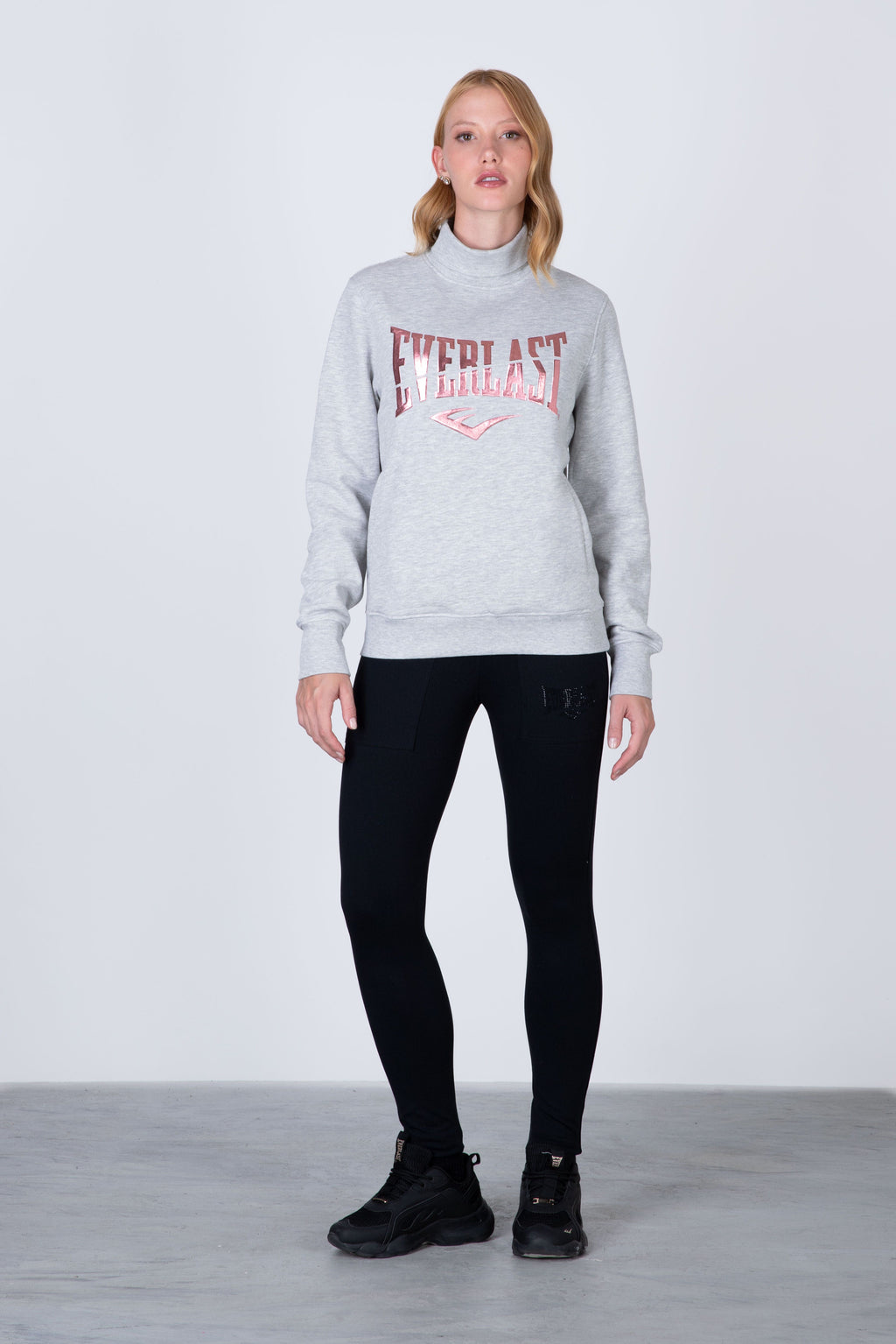 Poleron Crew Neck Turtle Boston Gris Everlast