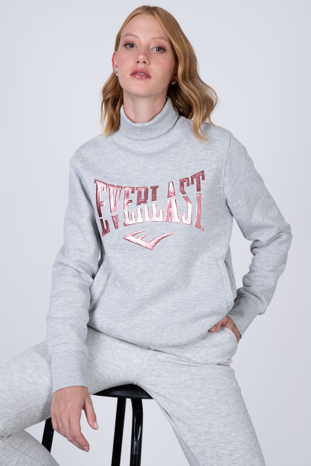 Poleron Crew Neck Turtle Boston Gris Everlast