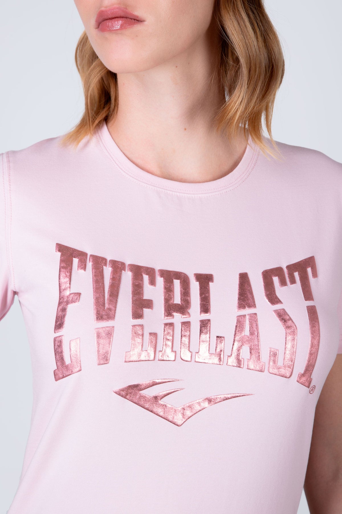 Polera Manga Corta Boston Rosado Everlast