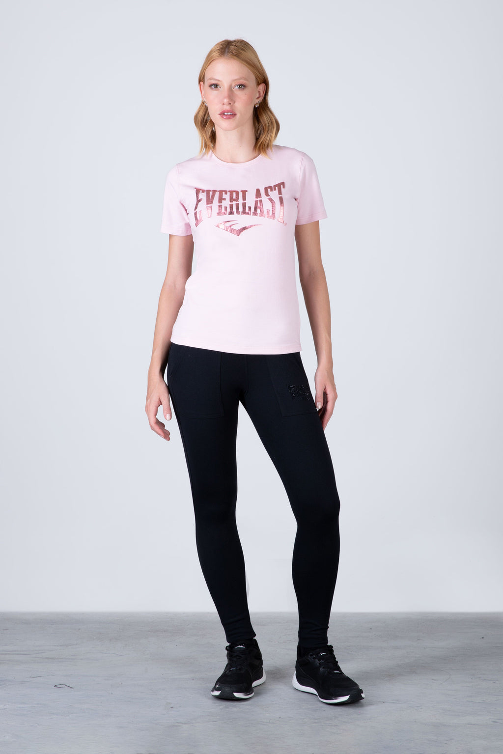 Polera Manga Corta Boston Rosado Everlast