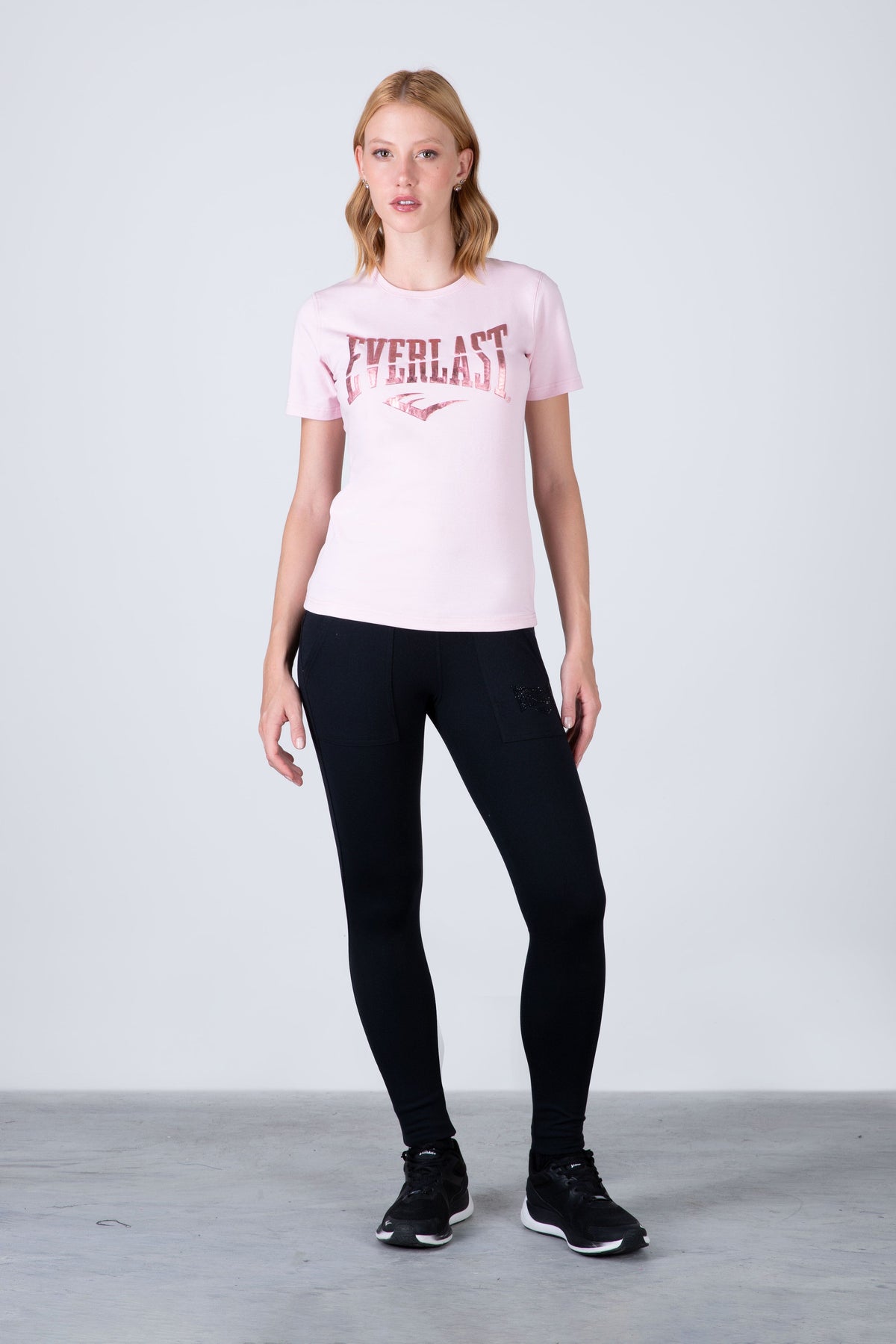 Polera Manga Corta Boston Rosado Everlast