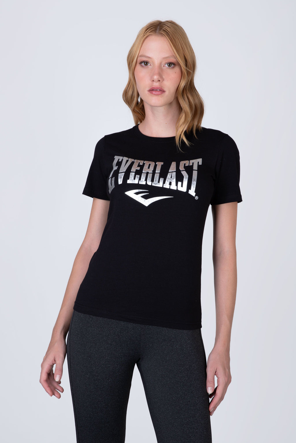 Polera Manga Corta Boston Negro Everlast