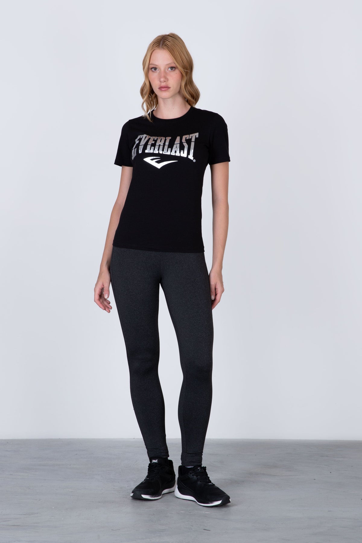 Polera Manga Corta Boston Negro Everlast
