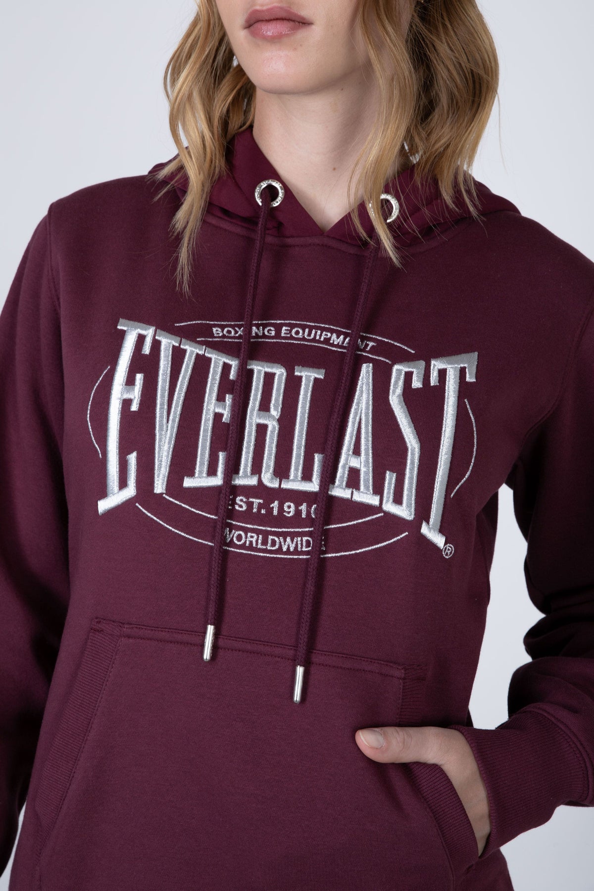 Poleron Hood Ocean Burdeo Everlast